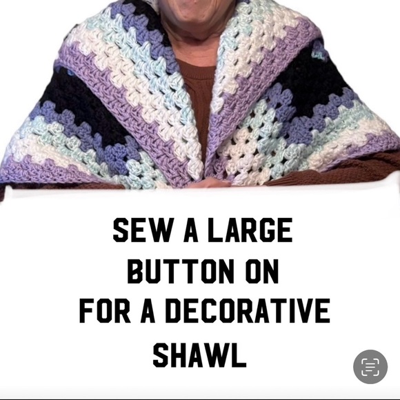 Handmade BABY blanket or GRANDMA lap cover throw afghan 34-36โ Square NEW - Picture 5 of 6